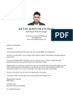 Kevin John Francisco: Full Stack Web Developer