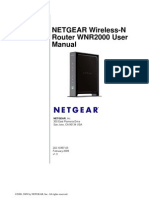 NETGEAR Wireless-N Router WNR2000 User Manual:, Inc. 350 East Plumeria Drive San Jose, CA 95134 USA