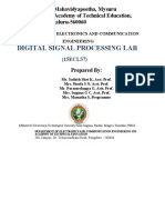 5th Sem DSP Lab Manual