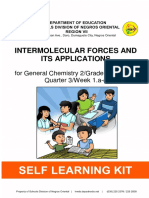 Intermolecular Forces and Its Applications: For General Chemistry 2/grade 12 (STEM) Quarter 3/week 1.a-D