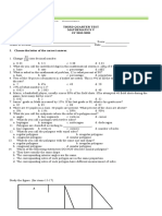 Third Quarter Test Mathematics V SY 2019-2020