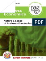 Nature & Scope of Business Economics