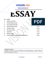 Vision Ias Essay 2021