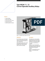 Midos: Type MCAA 11, 13 Current Operated Auxiliary Relays