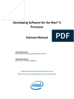 Developing Software For The Nios® II Processor Exercise Manual