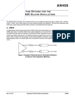 O T O S I 5 0 0 S S I 5 0 0 D S O: Utput Ermination Ptions FOR THE AND Ilicon Scillators