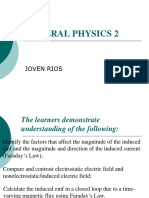 Magnetic Induction and Faradays Law in General Physics 2