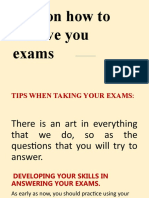 How To Pass Each Examination