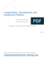 Transportation, Transshipment, and Assignment Problems