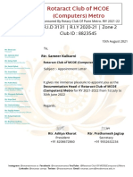 Rotaract Club of MCOE (Computers) Metro: R.I.D 3131 - R.I.Y 2020-21 - Zone 2 Club ID: 8823545