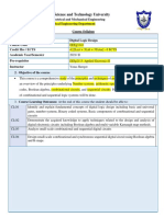 Digital Logic Design - Course - Outline