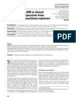 Understanding MRI in Psychiatry