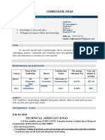 Curriculum Vitae: RAGHAVENDRA K P (Diploma in Electronics & Communication)