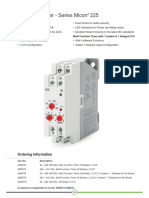 Electronic Timer - Series Micon 225: Multi Function Timer Multi Function Timer With 1 Instant & 1 Delayed C/O