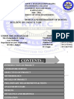 Analysis, Design and Estimation of Hostel Building by Using E-Tabs