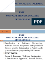 Cs8494 Software Engineering: Unit I Software Process and Agile Development