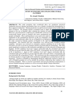 A Contrastive Study of English and Annang Structural Patterns