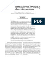 10 Gram Loading Dose of MgSo4 Okusanya BO Et Al