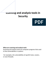 Sitscanning and Analysis Tools in Security