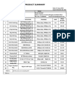 Product Summary: Quote To From Tessit Limited