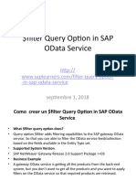 $filter Query Option in SAP OData Service