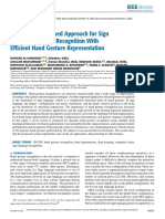 Deep Learning-Based Approach For Sign Language Gesture Recognition With Efficient Hand Gesture Representation