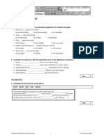 Unit 5 Short Test 2B: Grammar