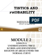 Statistics and Probability: Maryjoyce I. Palma STAT 12 Instructor