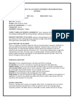 Health Assessment of Bronchial Asthma Patient