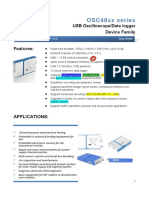 OSC48xx Series: USB Oscilloscope/Data Logger Device Family Features