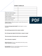 Opportunity Statement Template