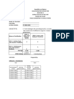 Cot Summary For T I To Tiii