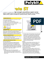 Polycrete ST: Polymer Modified High Strength Cementitious Repair Mortar