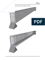 Simply Supported Reinforced Concrete Beam Analysis and Design (ACI 318-14)