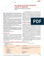 Analyzing Periapical Lesions On Intraoral Periapic