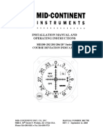 Installation Manual and Operating Instructions: MD200-202/203/206/207 Series Course Deviation Indicator