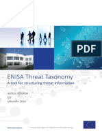 ENISA Threat Taxonomy