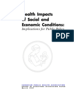 Health Impacts of Social and Economic Conditions:: Implications For Public Policy