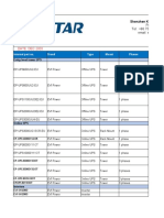 DATE: DEC 2020: Internal Part No. Brand Type Mount Phases