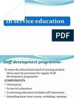 Inserviceeducation PPT PBBSC