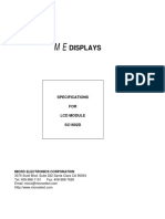 Displays: Specifications FOR LCD Module SC1602D