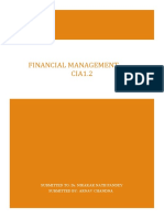 Financial Management CIA-1.2