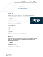 Current Electricity NCERT Solutions For Class 12 Physics