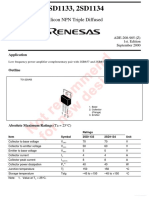 2SD1133, 2SD1134: Silicon NPN Triple Diffused