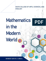 Mathematics in The Modern World: Monkayo College of Arts, Sciences, and Technology