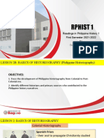 RPHIST 1-UNIT I. Lesson 2B - Basics of Historiography 2