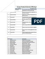Accops Product & Service Offering Details: SR No Product & Services Offering Description of Product & Services