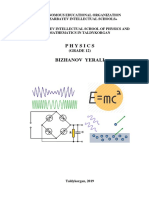 Physics: Autonomous Educational Organization Nazarbayev Intellectual Schools