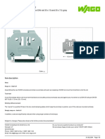 Data Sheet - Item Number: 249-117 Screwless End Stop 10 MM Wide For DIN-rail 35 X 15 and 35 X 7.5 Gray