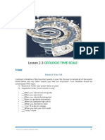 Lesson 2.3 Geologic Time Scale
